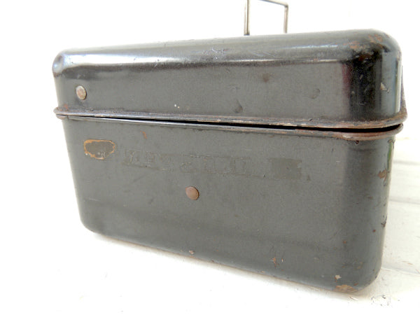 【UNION】黒色・2段式・ヴィンテージ・ツールボックス/工具箱/キャッシュボックス USA