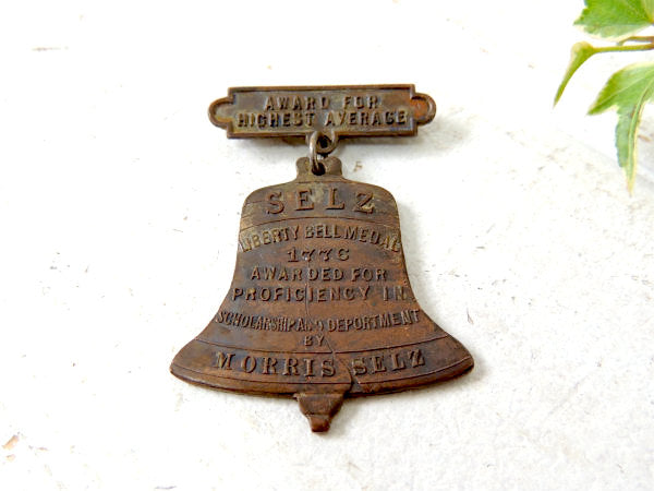 【1776's~/Liberty Bell/自由の鐘/MORRIS SELZ】アンティーク・ブローチ