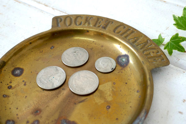 POCKET CHANGE 真鍮製・ヴィンテージ・ポケットチェンジ・トレイ・マネートレイ USA