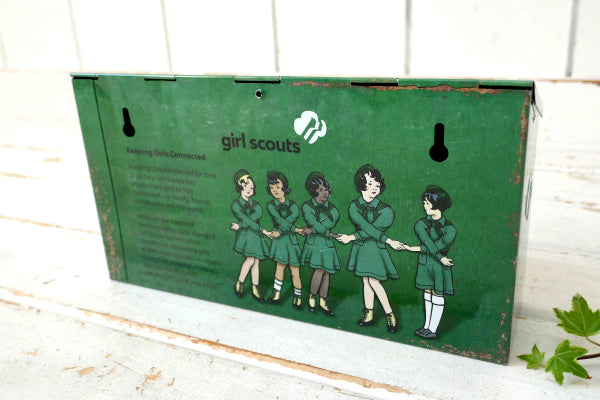Girl Scouts ガールスカウト US  記念品・ティン製・メールボックス 郵便受け ポスト
