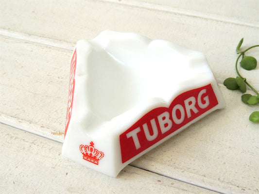 【デンマーク/TUBORG/ビール】ガラス製・アドバタイジング・ヴィンテージ・灰皿 /アシュトレイ