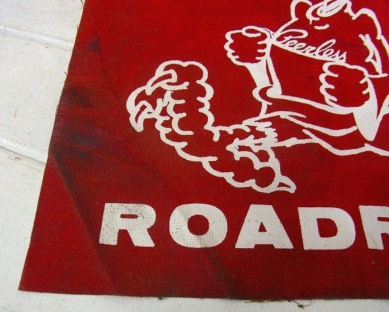 【ROAD RUNNER】ロードランナー・布製・ヴィンテージ・フラッグ/サイン/旗/USA