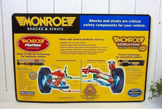 【MONROE・モンローショック】自動車パーツ・ヴィンテージサイン・看板・USA/ショックアブソーバ