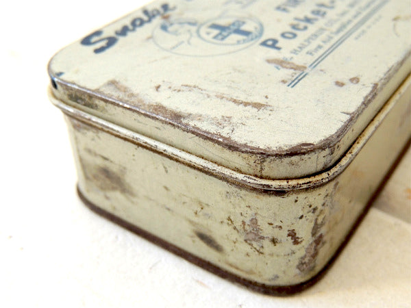 1950y~Snake・ヘビ ファーストエイド・ヴィンテージ・救急箱・ブリキ缶・