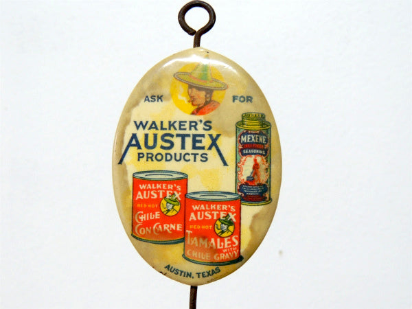 【WALKER'S AUSTEX】アドバタイジング・ヴィンテージ・フック・ウォールハンガー・テキサス