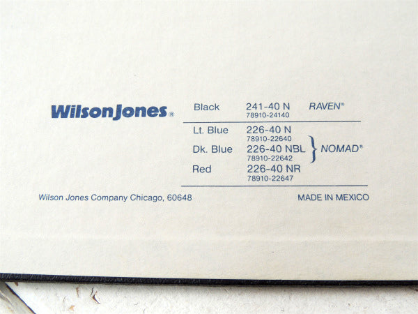 【Wilson Jones】ウィルソンジョーンズ・黒色プラスティック製・ヴィンテージ・バインダー