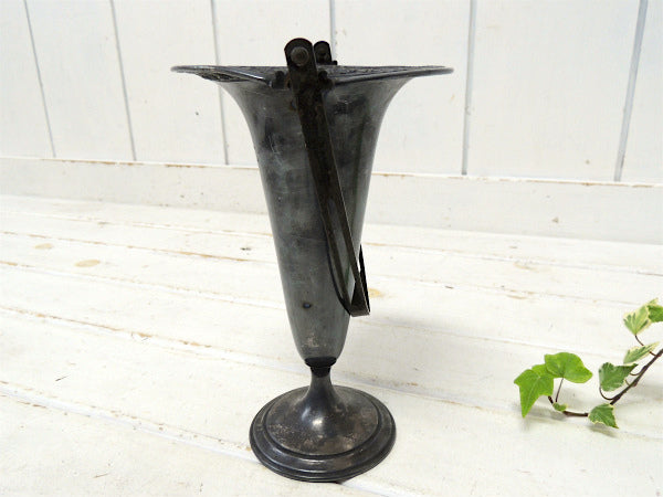 MONARCH 1935年・シルバー製・アンティーク・フラワーベース　花瓶　フラワーポット