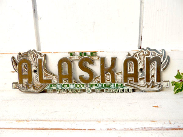 【THE ALASKA CAMPER/1953/RV】キャンピングカー・ヴィンテージ・エンブレム