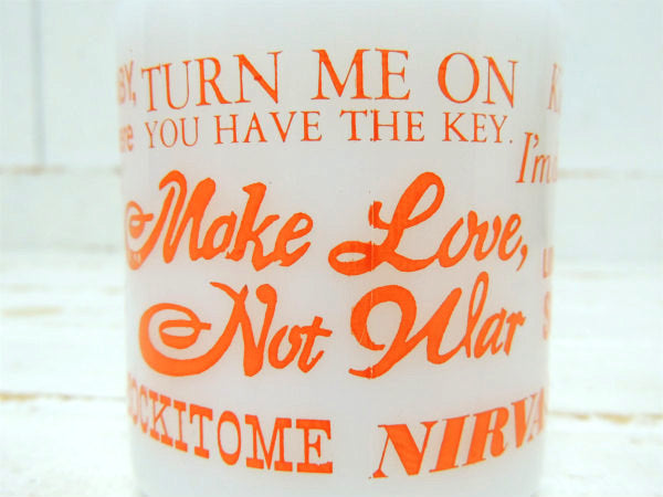 【Make Love,Not War】ヒッピー・メッセージ・60-70's・ビンテージ・マグカップ