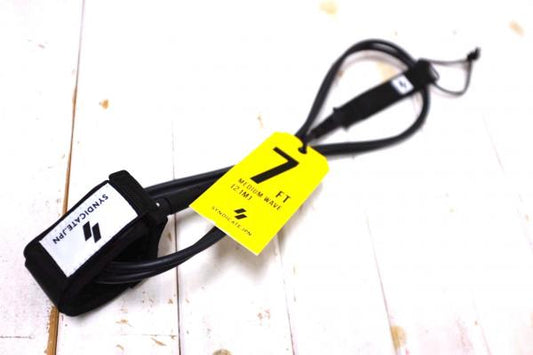 SYNDICATE シンジケート 7FT ミディアムウェーブ リーシュコード サーフィン 波乗り