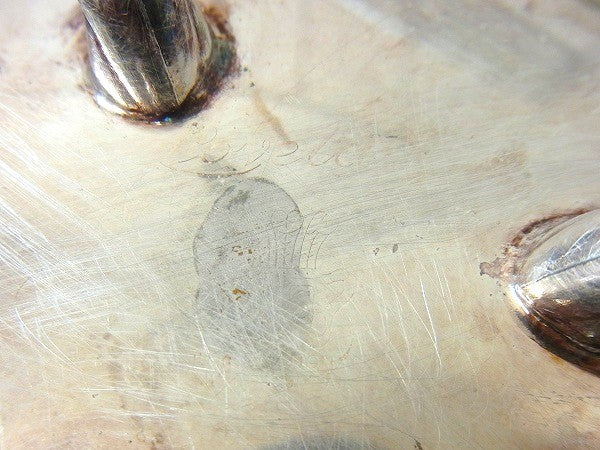 【Lovelace】銀製・猫脚デザイン・アンティーク・シルバープレート/キャンディトレイ USA