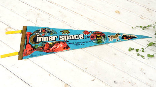 テキサス州 アドベンチャーパーク 鍾乳洞 ヴィンテージ ペナント 旗 壁飾り インテリア USA