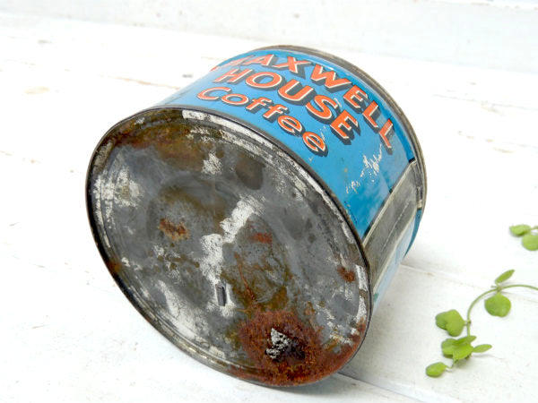 【MAXWELL HOUSE Coffee】ブリキ製・ヴィンテージ・コーヒー缶/ティン缶USA
