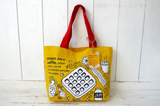 トレーダージョーズ トレジョ 朝食 ブレックファースト柄 コットン製 エコバッグ トートバッグ