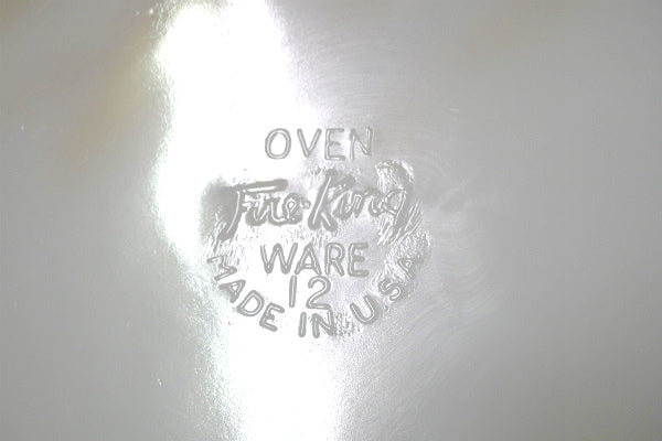 FireKing ファイヤーキング Wheat ウィート ディナープレート 大皿 食器 ミルクガラス