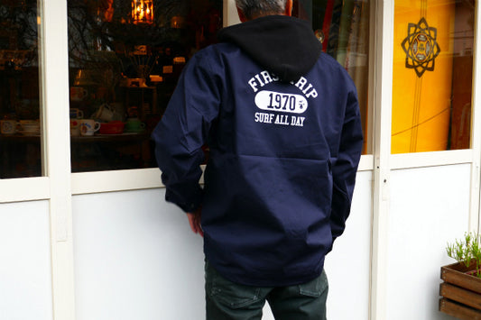 First Trip ファーストトリップ オリジナル コーチジャケット ネイビー 裏地付