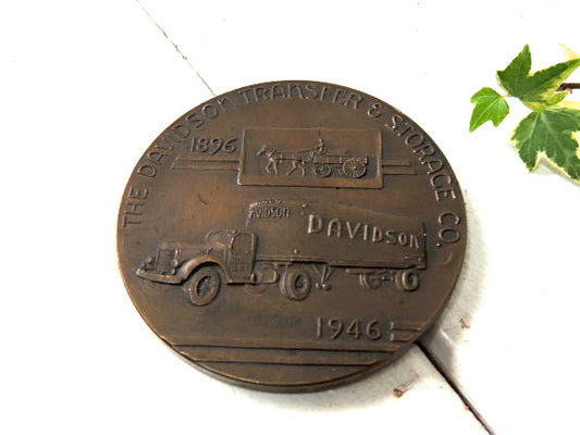 1896~1946's DAVIDSON 50th ヴィンテージ トラック ペーパーウェイトUSA