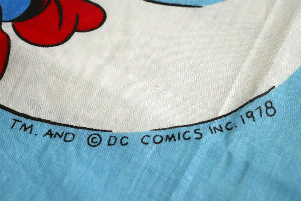 スーパージュニア スーパーマン DCコミックス 1978年 アメコミ ヴィンテージ カーテン 生地 USA