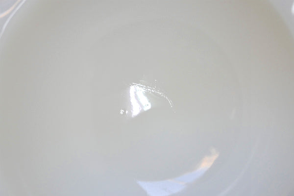 アンカーホッキング レースエッジ オールドコロニー ミルクガラス ヴィンテージ コンポート ボウル