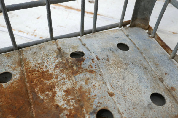 FOREMOST シャビー メタル 62's ヴィンテージ ミルクボトルケース USA キャリーケース ミルククレート US