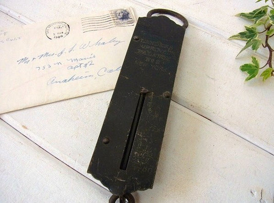 【LANDERS・NY】アンティーク・ハンギングスケール/スプリングバランス/量り