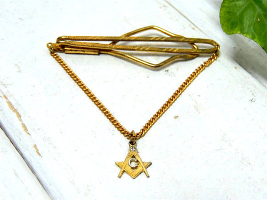 フリーメイソン・シンボルマーク 装飾・ヴィンテージ・タイピン・タイバー・USA