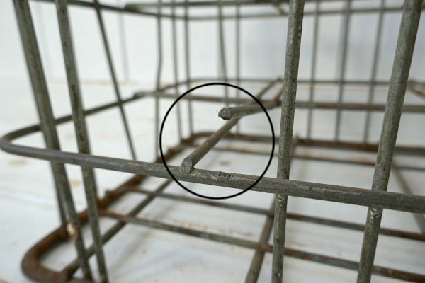 Producers Creamery シャビー ヴィンテージ USA ミルクボトルケース キャリーケースミルククレート 仕切り ケース US