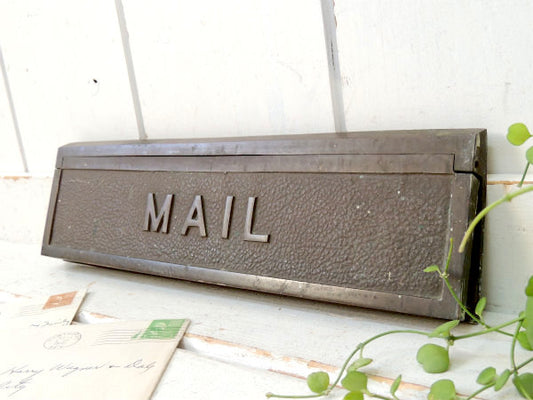【MAIL・洋館】重厚感・銅製・アンティーク・レタースロット/郵便受け/レターポスト/メール