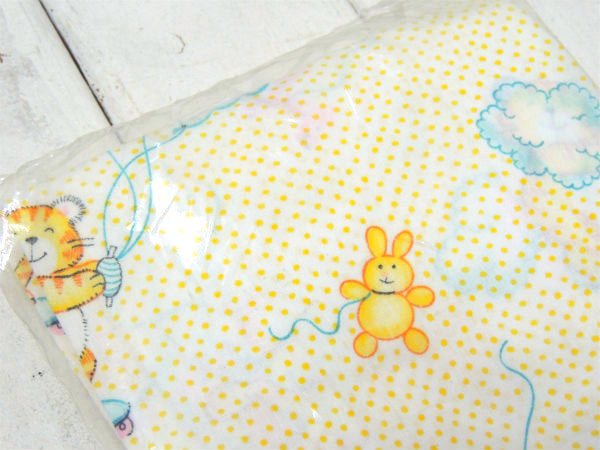 SEARS シアーズ・メルヘン動物柄・デッドストック・ヴィンテージ・ベビーシーツ(ボックスタイプ)