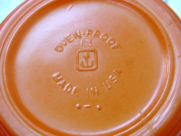 【Fire King】ファイヤーキング・オレンジ色・レンジャーマグ/バレルマグ USA