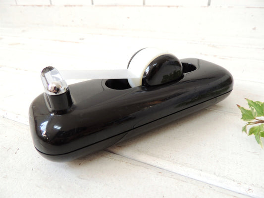 【ELDON OFFICE】黒色のヴィンテージ・テープカッター/テープディスペンサー/文具