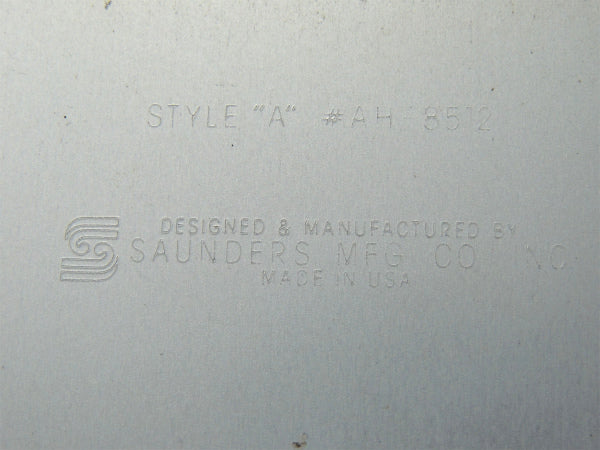【SAUNDERS・工業系】アルミ製・書類ケース付き・ビンテージ・バインダー・クリップボード/USA