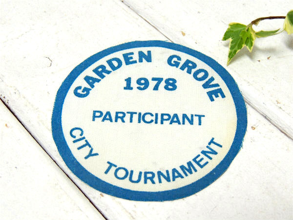 USA・カリフォルニア・ガーデングローブ・1978 ヴィンテージ・ワッペン・アップリケ