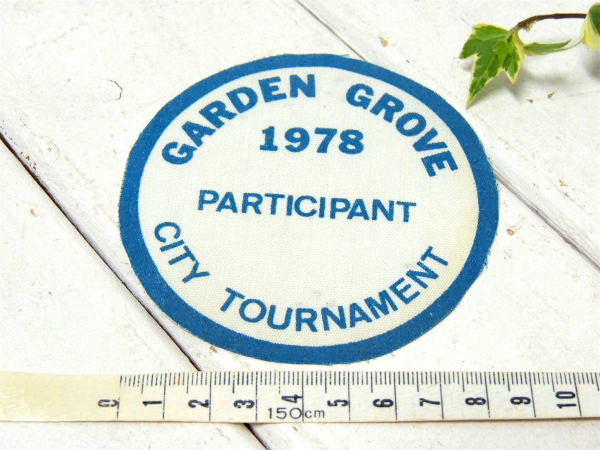 USA・カリフォルニア・ガーデングローブ・1978 ヴィンテージ・ワッペン・アップリケ