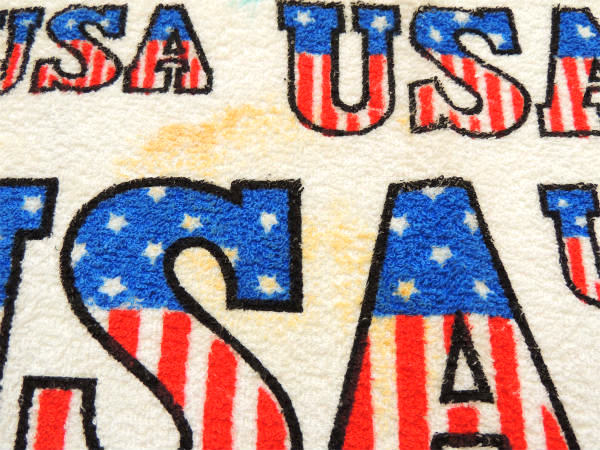 USA CANNON社・アメリカ国旗柄・デッドストック・ヴィンテージ・バスタオル・タオル・コットン