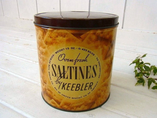 クラッカーのヴィンテージ・ティン缶/キャニスター USA