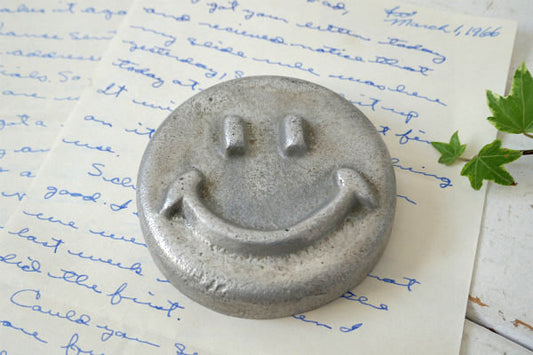 スマイル スマイリーフェイス ニコちゃん 70's ヴィンテージ ペーパーウェイト 文鎮 インテリア