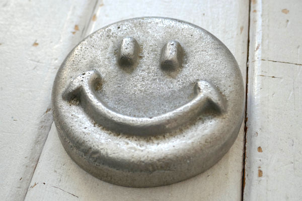 スマイル スマイリーフェイス ニコちゃん 70's ヴィンテージ ペーパーウェイト 文鎮 インテリア