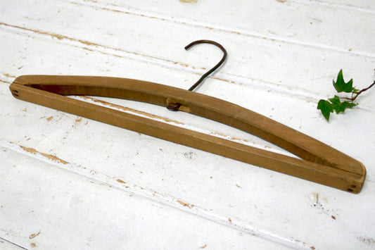 シャビーシック・ヴィンテージ・木製ハンガー・ハンガー・インテリア・ナチュラル USA