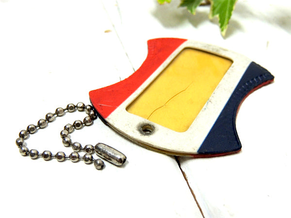 【アメリカン・ツーリスター】ヴィンテージ・トリコロール・ネームタグ・ボールチェーン付き