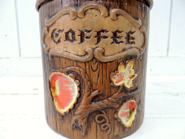 【トレジャークラフト】COFFEE・セラミック製・ヴィンテージ・コーヒーキャニスター/保存容器