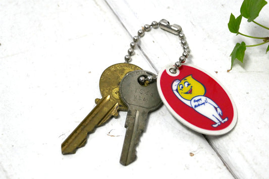 ENCO・エッソボーイ GAS・アドバタイジング・ヴィンテージ・キーホルダー・USA・鍵2本