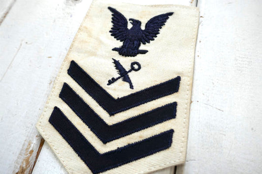 ミリタリー USN イーグル アメリカ軍 海軍 NAVY ヴィンテージ・刺繍 ワッペン 大戦 WW2