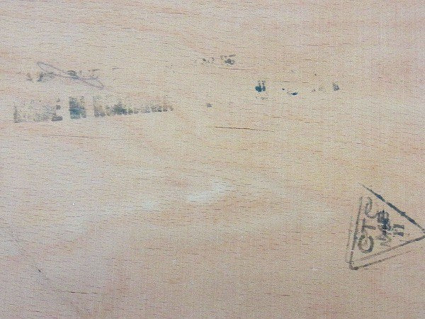 ルーマニア製・脚付き・木製アンティーク・ソーイングボックス・裁縫箱