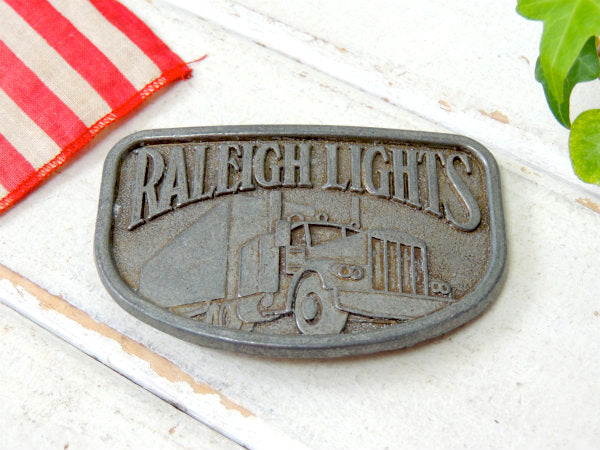 【RALEIGH LIGHTS】1970's・トラック・ビンテージ・アドバタイジング・バックル/煙草