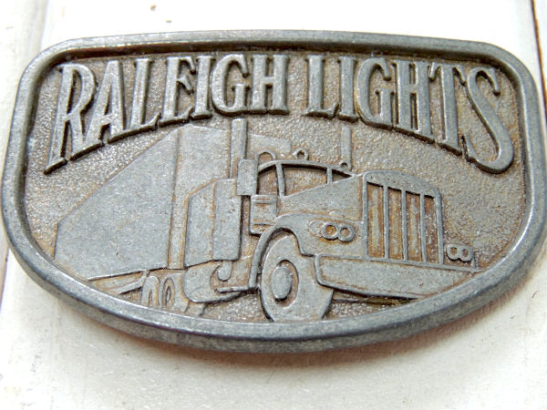 【RALEIGH LIGHTS】1970's・トラック・ビンテージ・アドバタイジング・バックル/煙草