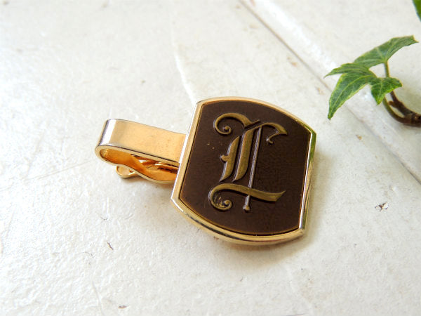 【スワンク・USA】L・イニシャルモチーフ・ヴィンテージ・タイピン・ファッション・アクセサリー