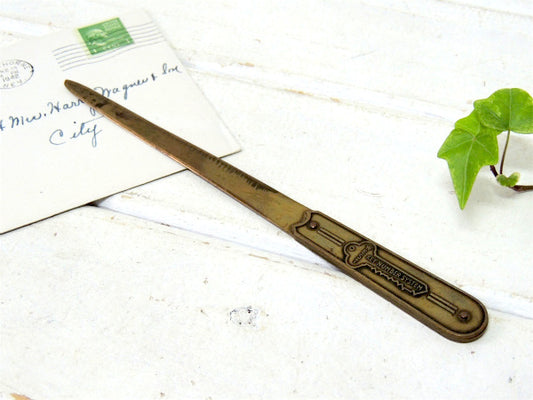 【WEST PUBLISHING】鍵モチーフ・真鍮製・ヴィンテージ・ペーパーナイフ/レターオープナー