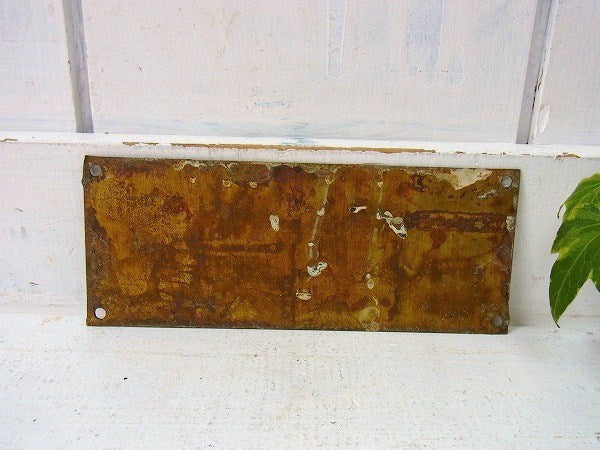 【CREW BERTHING】アメリカ海軍・真鍮製・40’sアンティーク・船内プレート/標示プレート