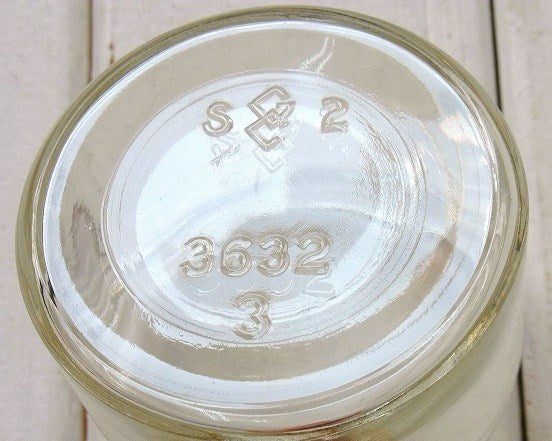 Lascco スモークサーモン ヴィンテージ ガラス容器 ガラス瓶 ガラスジャー USA